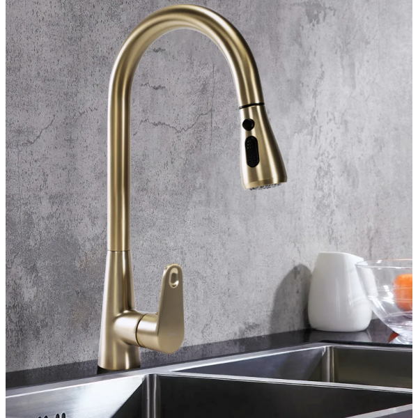 Смеситель для кухни REA MILD BRUSHED GOLD