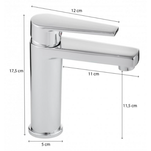 Смеситель для раковины (умывальника) Yoka GREN BLACK черный низкий