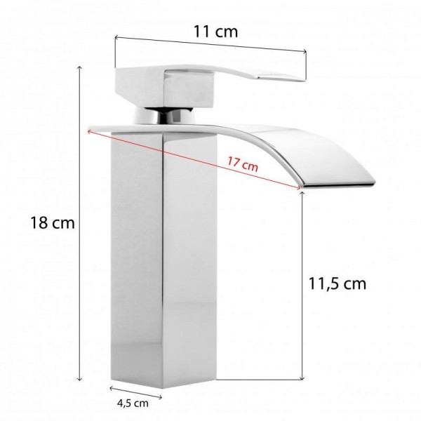 Смеситель для раковины (умывальника) Yoka NIAGARA 24 CHROM хром низкий