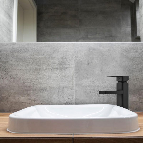 Змішувач для раковини Yoka SETO 24 BLACK чорний низький