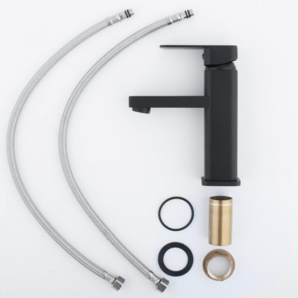 Змішувач для раковини Yoka SETO 24 BLACK чорний низький