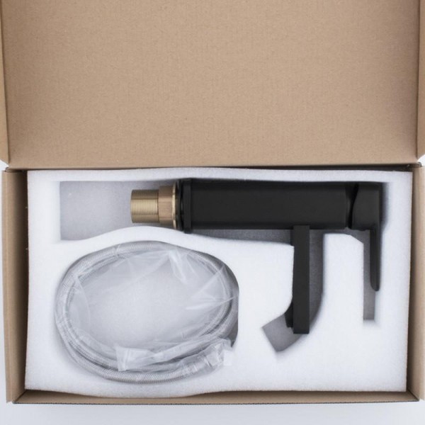 Змішувач для раковини Yoka SETO 24 BLACK чорний низький