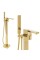 Змішувач для ванни Yoka GAPPO 98 GOLD золотий підлоговий