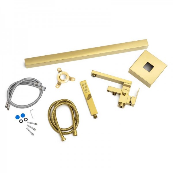 Змішувач для ванни Yoka GAPPO 98 GOLD золотий підлоговий