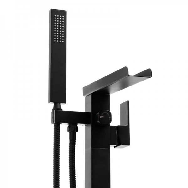 Смеситель для ванны Yoka ROMA BLACK MATT черный напольный