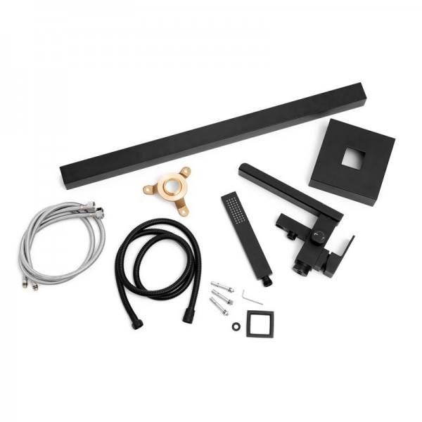 Смеситель для ванны Yoka ROMA BLACK MATT черный напольный