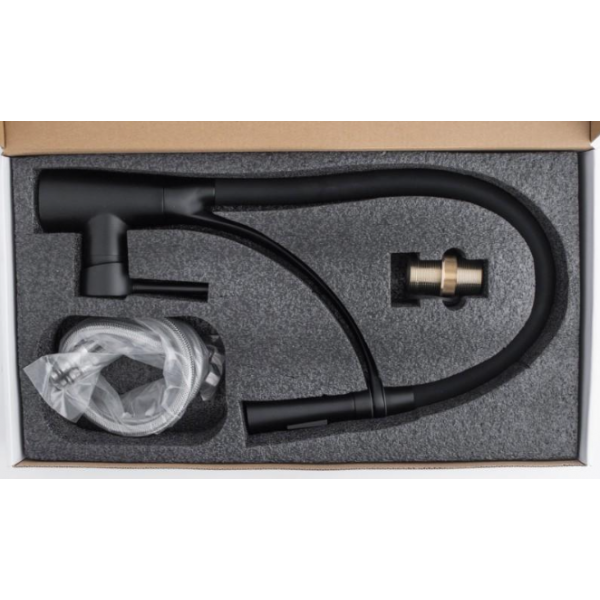 Смеситель для кухни Yoka ZEFIR BLACK черный