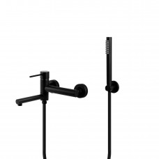 Смеситель для ванны Corsan LUGO BLACK MATT с изливом
