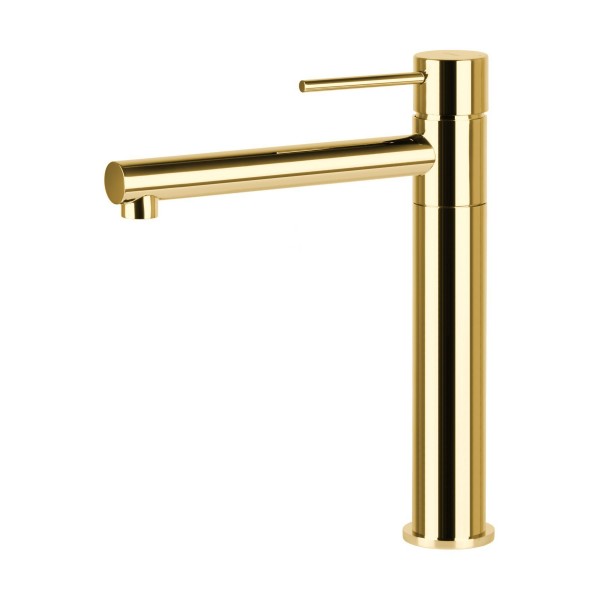 Смеситель для кухни Corsan LUGO GOLD золототой з подвижным носиком