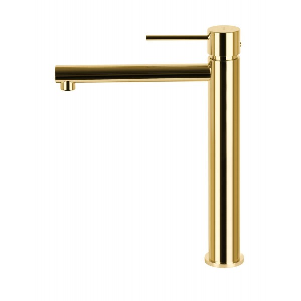 Змішувач для раковини Corsan LUGO GOLD золотий високий