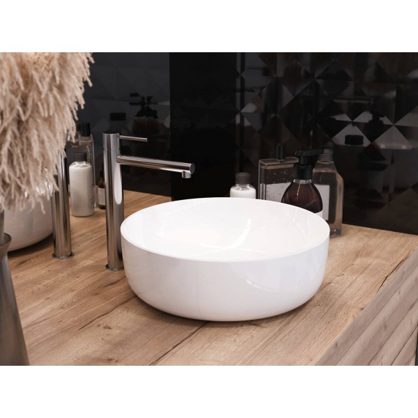 Змішувач для раковини Corsan LUGO GOLD золотий високий