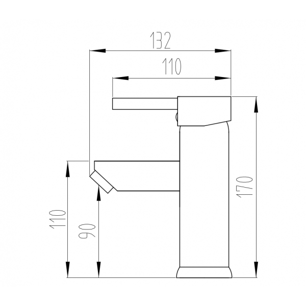 Смеситель для биде MEXEN LUA CHROME