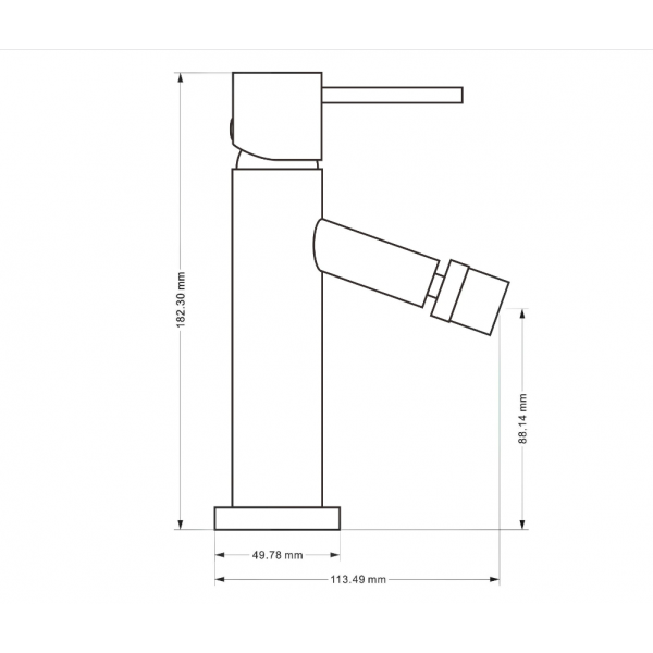 Смеситель для биде MEXEN RUMBA WHITE