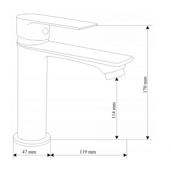 Змішувач для раковини MEXEN ROYO BLACK низький