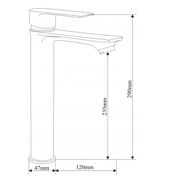 Змішувач для раковини MEXEN ROYO WHITE високий