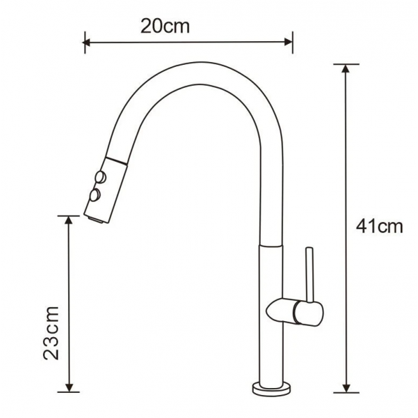 Смеситель для кухни MEXEN AVA BLACK GOLD