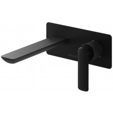 Смеситель для раковины (умывальника) KOHLMAN EXPERIENCE BLACK MATT + BOX скрытого монтажа