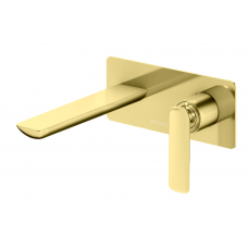 Смеситель для раковины (умывальника) KOHLMAN EXPERIENCE GOLD + BOX скрытого монтажа