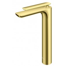 Смеситель для раковины (умывальника) KOHLMAN EXPERIENCE GOLD высокий