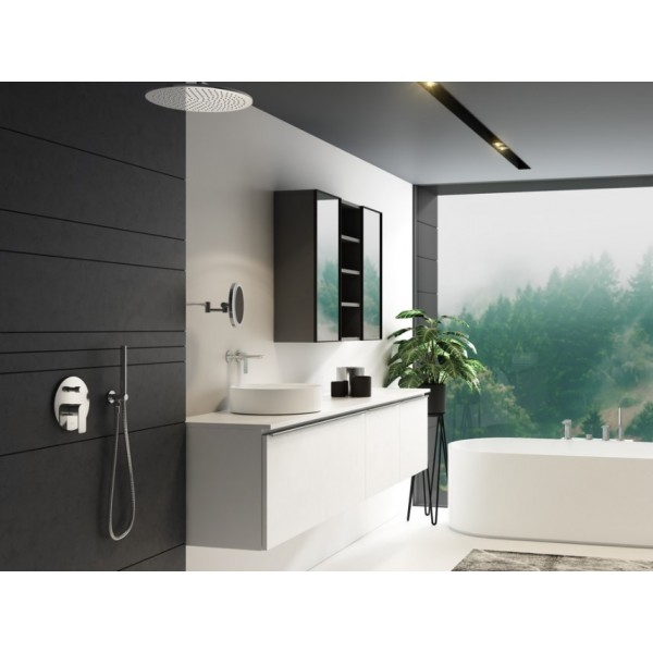 Смеситель для раковины (умывальника) KOHLMAN PROXIMA CHROME + BOX скрытого монтажа