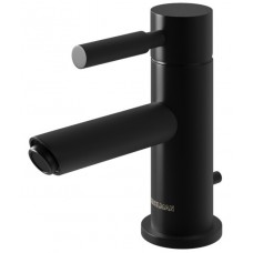 Смеситель для раковины (умывальника) KOHLMAN ROXIN BLACK низкий