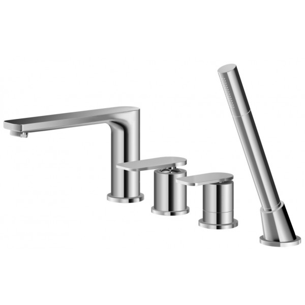 Змішувач для ванни KOHLMAN WEXPO CHROME на борт ванни