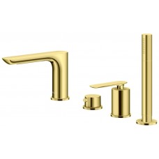 Змішувач для ванни KOHLMAN EXPERIENCE GOLD на борт ванни