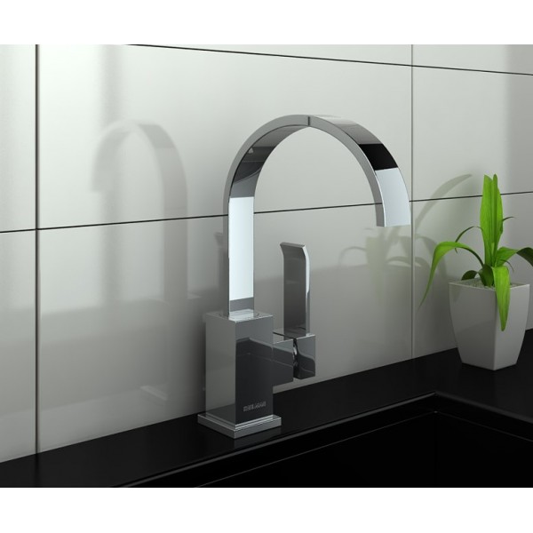 Смеситель для раковины (умывальника) KOHLMAN AXIS CHROME