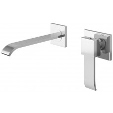 Змішувач для раковини KOHLMAN AXIS CHROME + BOX прихованого монтажу