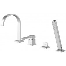 Смеситель для ванны KOHLMAN AXIS CHROME на борт ванны