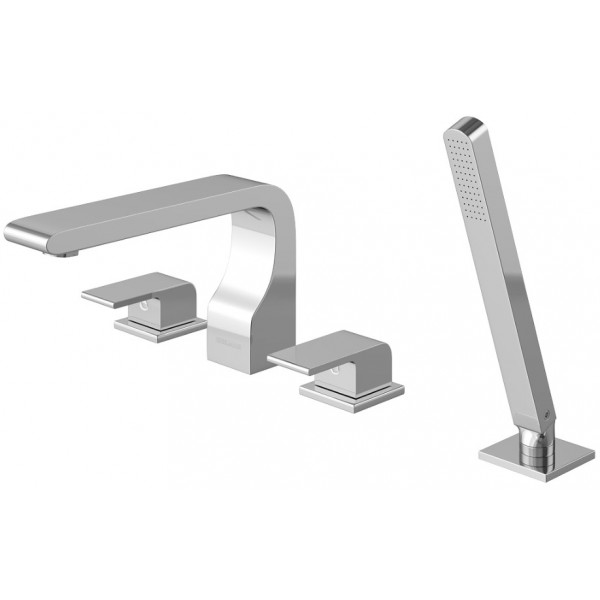 Змішувач для ванни KOHLMAN SAXO CHROME на борт ванни