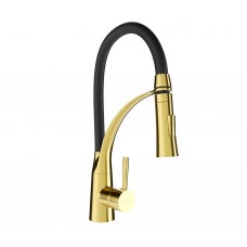 Смеситель для кухни MEXEN ASTER GOLD BLACK золотой/черный
