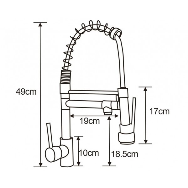 Змішувач для кухні MEXEN CORINA GOLD золотий