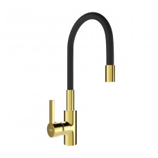 Смеситель для кухни MEXEN FLEX BLACK GOLD черный/золото
