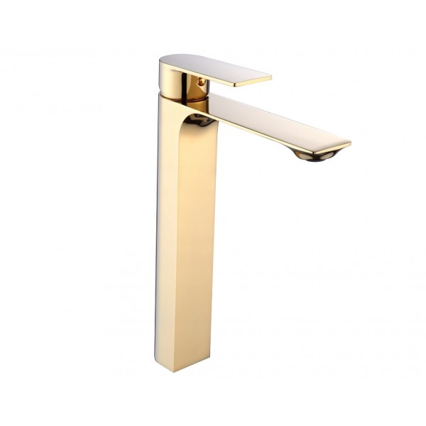 Смеситель для раковины MEXEN ALEXA GOLD золотой, высокий