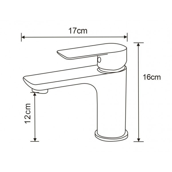 Змішувач для раковини MEXEN ALFA WHITE GOLD білий/золото низький