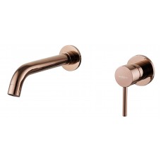 Смеситель для раковины MEXEN ALMA ROSE GOLD розовое золото скрытого монтажа