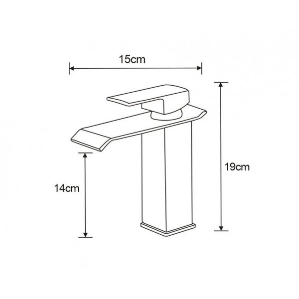 Змішувач для раковини MEXEN APUS CHROME хром, низький