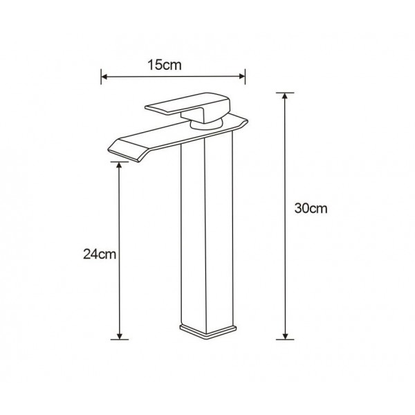 Змішувач для раковини MEXEN APUS GOLD золотий, високий