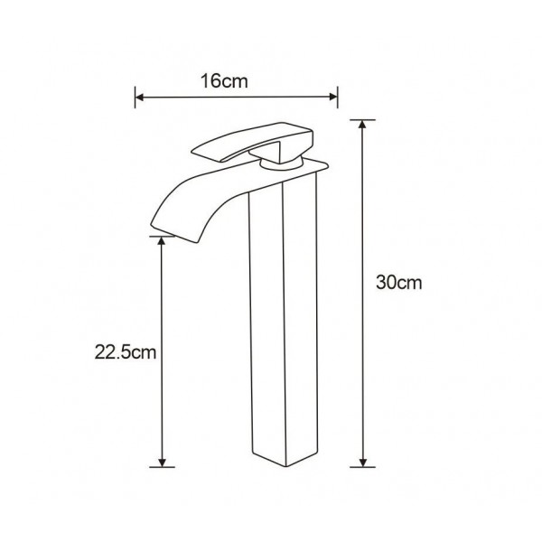 Смеситель для раковины MEXEN ARIES CHROME хром, высокий