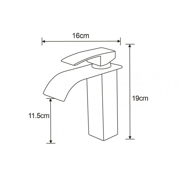 Змішувач для раковини MEXEN ARIES GOLD золотий, низький