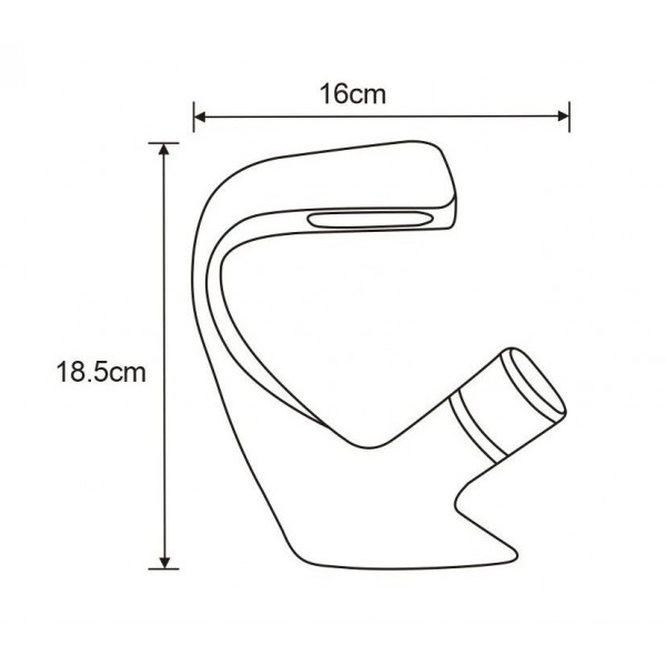 Змішувач для раковини MEXEN CARDO BLACK чорний