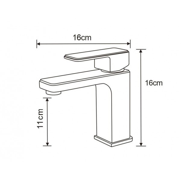Змішувач для раковини MEXEN CETUS CHROME хром, низький
