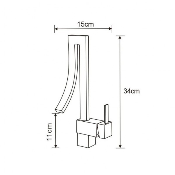 Змішувач для раковини MEXEN ELBRUS CHROME хром