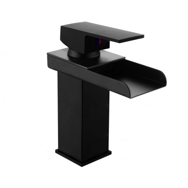 Смеситель для раковины MEXEN HYDRA BLACK черный, низкий