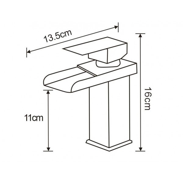 Змішувач для раковини MEXEN HYDRA GOLD золотий, низький