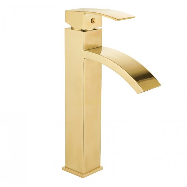 Смеситель для раковины MEXEN LIBRA GOLD золотой, высокий