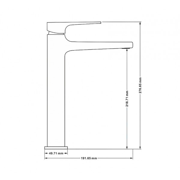 Змішувач для раковини MEXEN LYNX BLACK чорний, високий