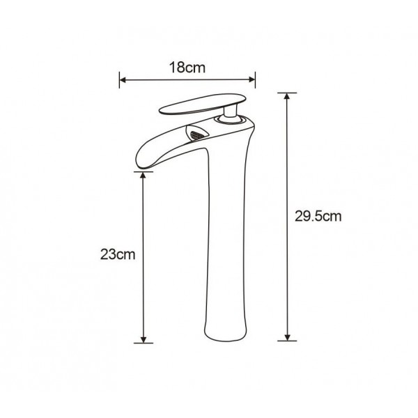 Змішувач для раковини MEXEN LYRA GOLD золотий, високий