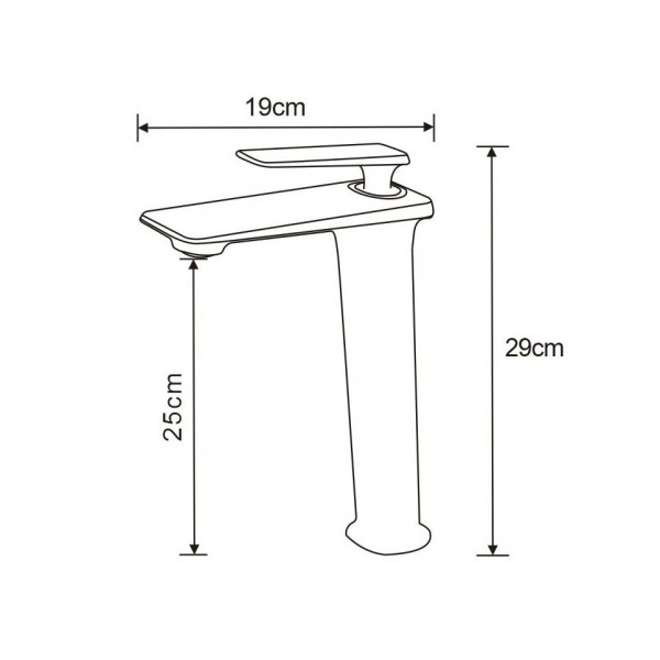 Змішувач для раковини MEXEN PURUS BLACK ROSE GOLD чорний/рожеве золото, високий